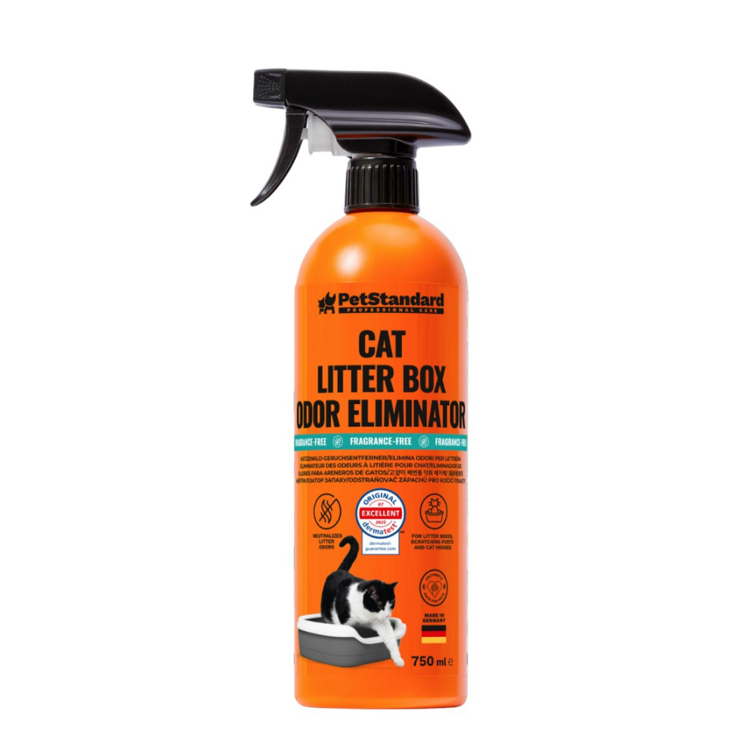 Solutie Profesionala Enzimatica pentru Eliminarea Mirosului de Urina din Litiera Pisicii, pentru Curatare Litiera, fara parfum, 750 ml