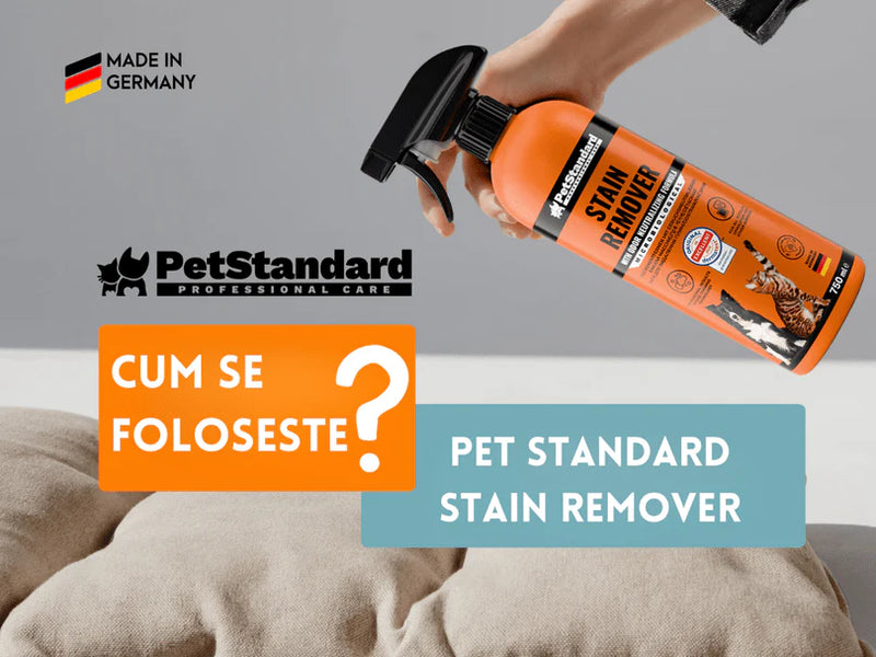 Solutie Profesionala Enzimatica pentru Eliminarea Petelor cu Neutralizare Mirosuri, Pet Standard, 750 ml